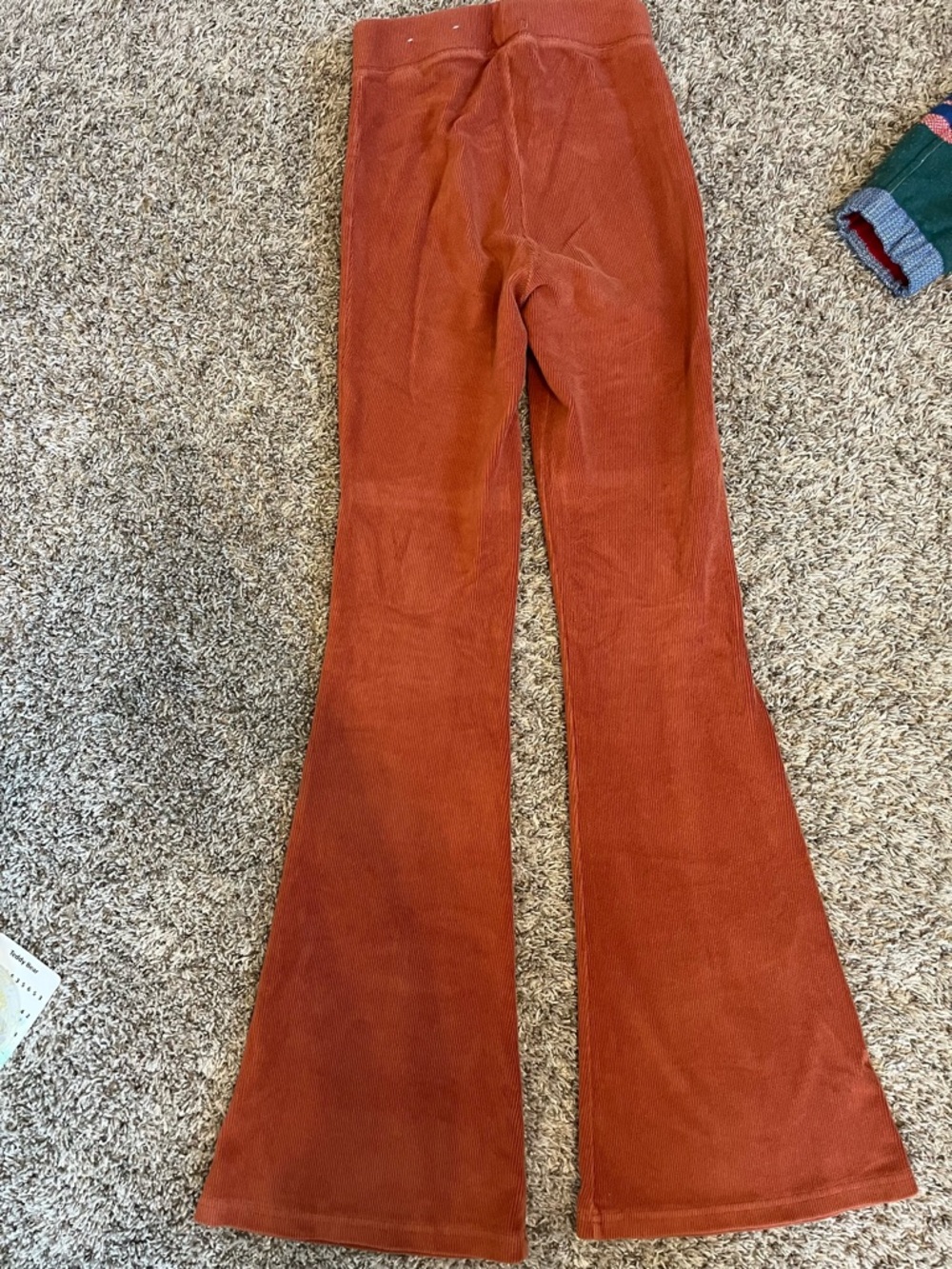 Burnt orange American Eagle Corduroy Flared Pants